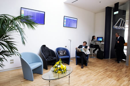 Sala VIP en el aeropuerto de Nápoles